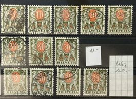 Portomarken 1924-34 Kinder mit Wertschild komplett SBK 130.-