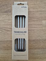 5er Set Trinkhalme aus Edelstahl inkl. Bürste