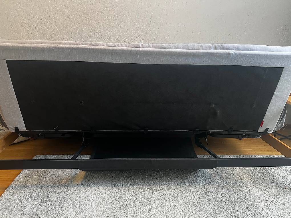 Sofas: Bettsofa Innovation Hellgrau/Eiche 140 x 200 – D'occasion à Luzern par jas_j8b9 3