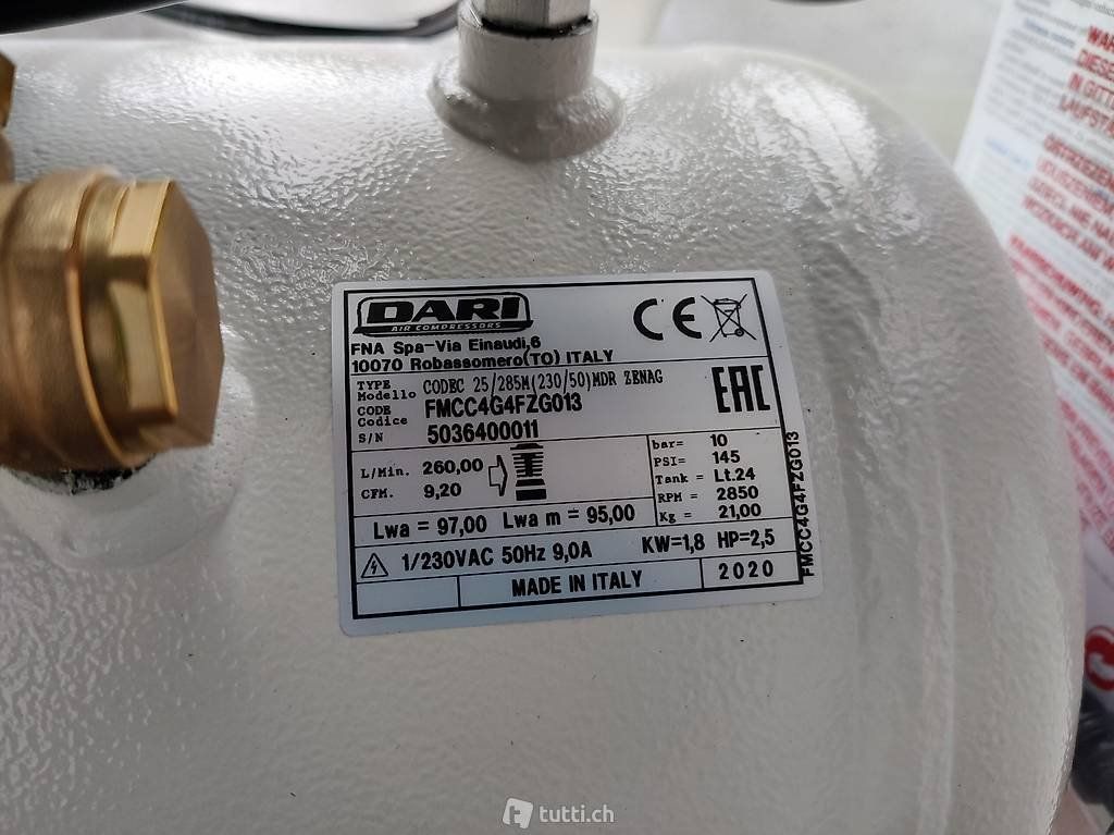Compressori: Kompressor Zenag Codec Profi 25-285 – Nuovo e nell'imballaggio originale da Lenk im Simmental venduto da ASGaragenAG 1