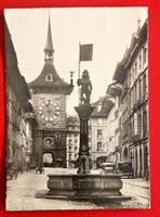 AK BERN KRAMGASSE ZÄHRINGERBRUNNEN ZYTGLOGGE ENGLAND 1949