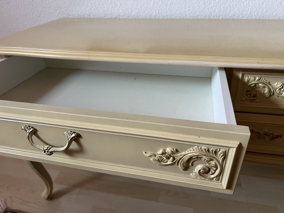 Commodes: Kommode mit Spiegel antique Stil creme – D'occasion à Perlen par Chregle1 3