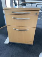 Aktenschrank Buchenholz mit 3 Schubladen 2 Stk.