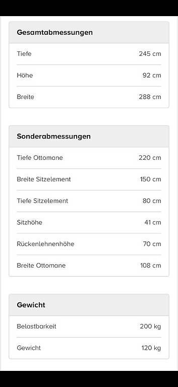 Divani: Ecksofa Polich, Samt dunkelblau - Ottomane links – Usato da Winterthur venduto da frauenzimmer01 1