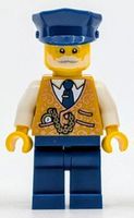 LEGO Minifigur Zug-Kondukteur hol380 aus Set 10361