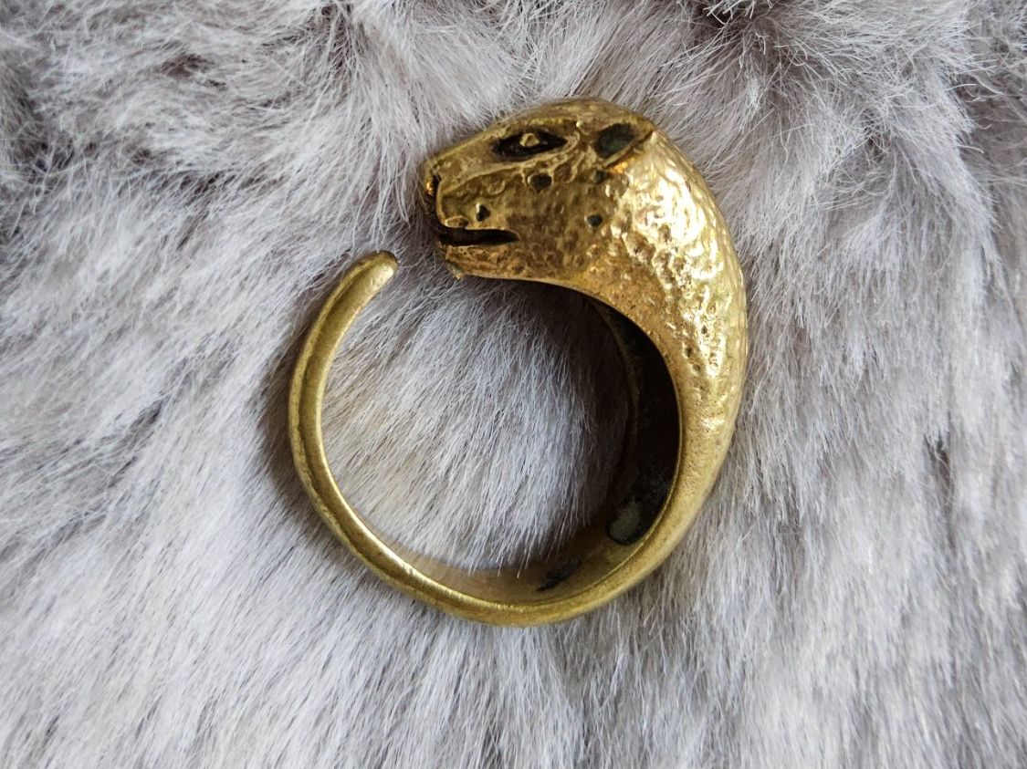Anelli: Vintage origineller Messing Bären Ring Grösse 49 – Usato da Zürich venduto da SciTec 7