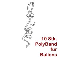 10Stk. Ballonband mit Zipper Verschluss