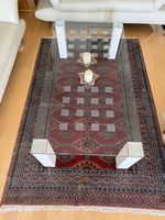 Couchtisch Glas Weiss mit Motiv guter Zustand 130cm