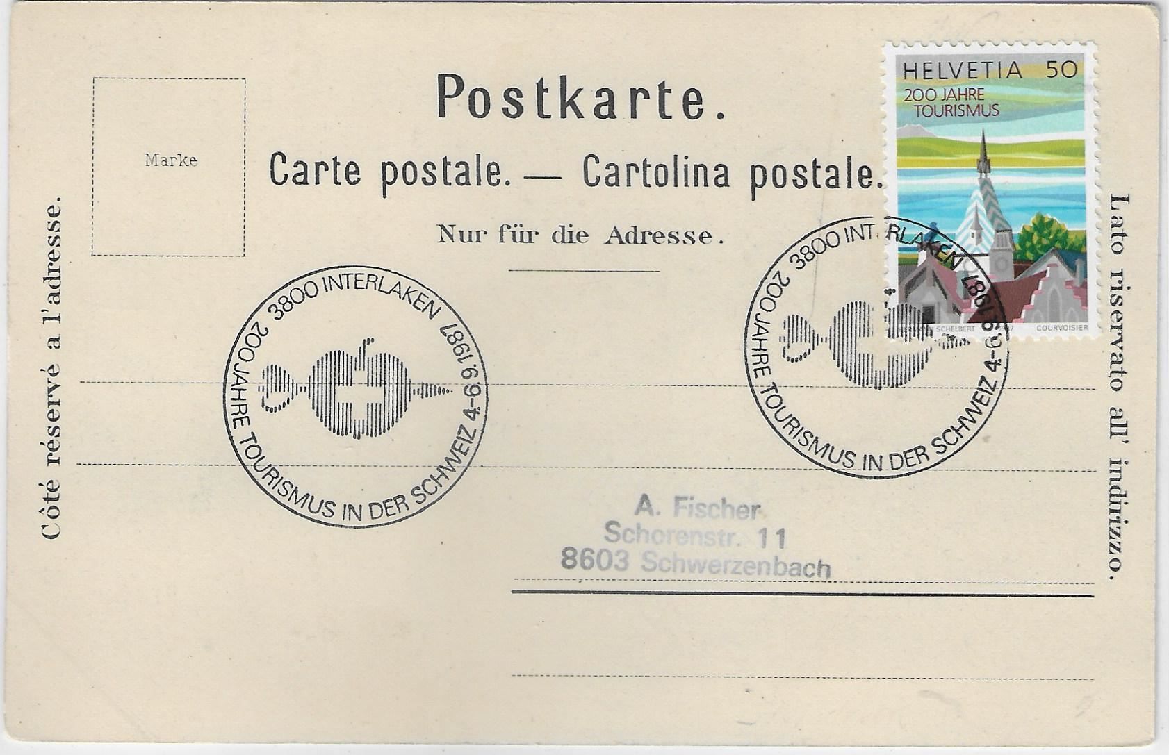 Cartoline postali: Gruss aus Wengen - Litho 1900 – Usato da Ettingen venduto da Kartenplanet 1