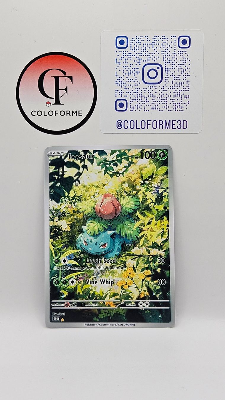 Pokémon Carte collezionabili: Ivysaur Custom Card – Nuovo (secondo la descrizione) da Yverdon-les-Bains venduto da sen_dh25