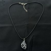 Obsidian Medaillon Halskette