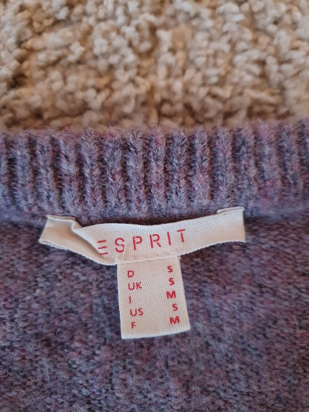 Esprit Maglioni & Felpe: Esprit Strickpullover, Gr. S, Lila mit Schleifen an Ärmel – Usato da Dietfurt venduto da rasy11 3