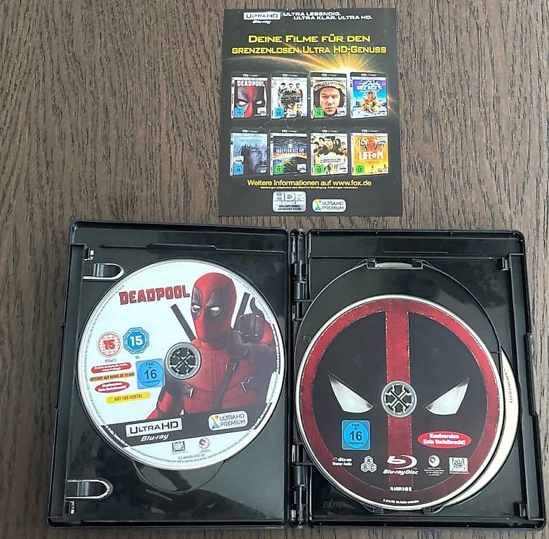 Tutti i DVDs: Deadpool 1 & 2 NEU OVP 4K  – Nuovo e nell'imballaggio originale da Winterthur venduto da Geilotime 2