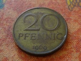 DEUTSCHLAND 20 Pfennig 1969  compas  (P)