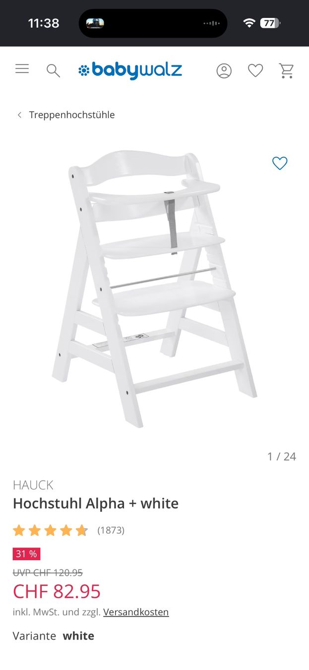 Hauck Seggioloni: Hochstuhl Hauck – Usato da Adlikon b.Regensdf venduto da Sandy886 2