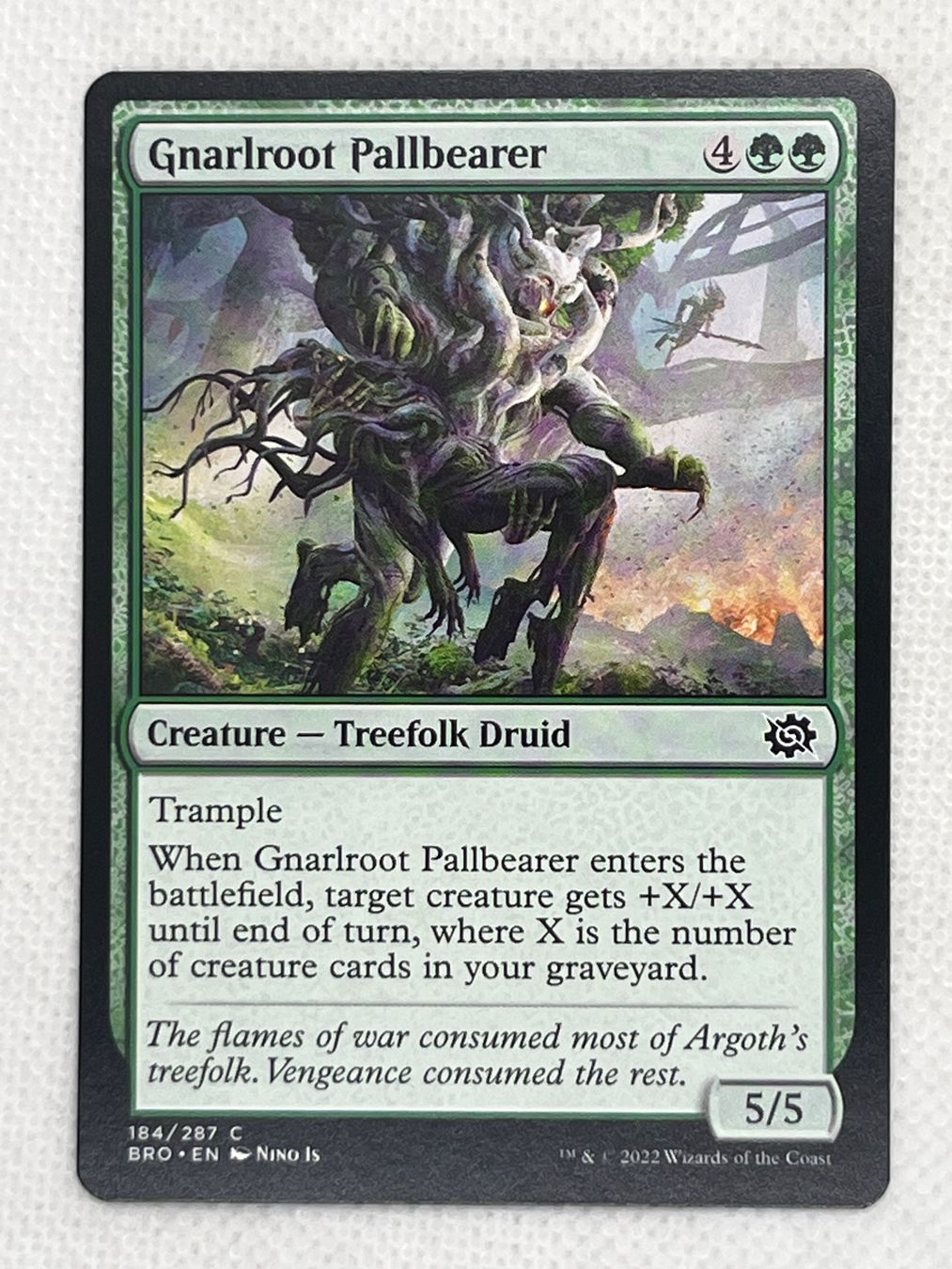 Magic The Gathering Cartes à collectionner: MTG Gnarlroot Pallbearer Common Englisch – D'occasion à Hinterkappelen par Kim1992