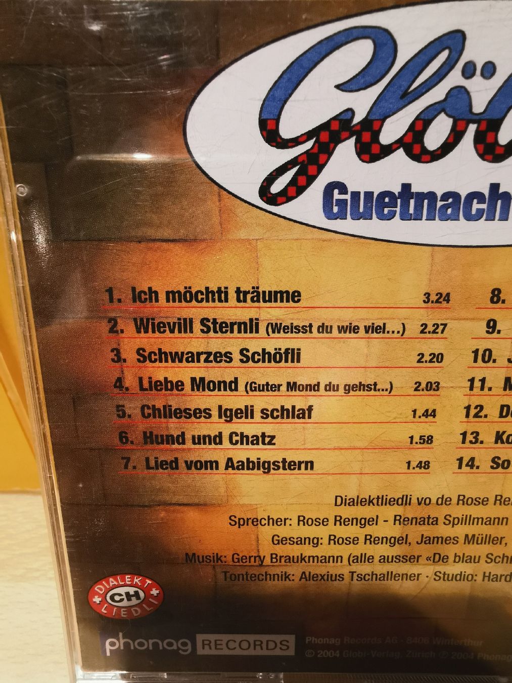 CD: CD Glöbeli Guetnachtliedli – Usato da Weite venduto da zerozerox 1