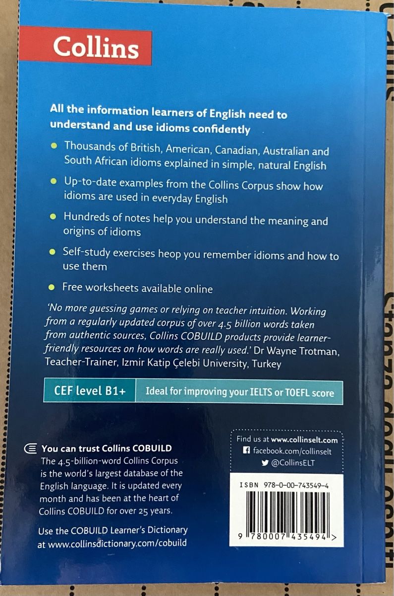 Bücher: Collins Cobuild Idioms Dictionary – Neu (gemäss Beschreibung) aus Zürich von kar_7gs6 1