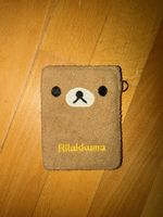 Kartenetui Rilakkuma braun mit Sichtfenster gebraucht