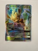 Pokémon Karte Leafeon GX 13/156 gebraucht guter Zustand