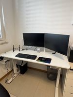 Vendo Scrivania elettrica + 2 monitor BenQ + Dock HP