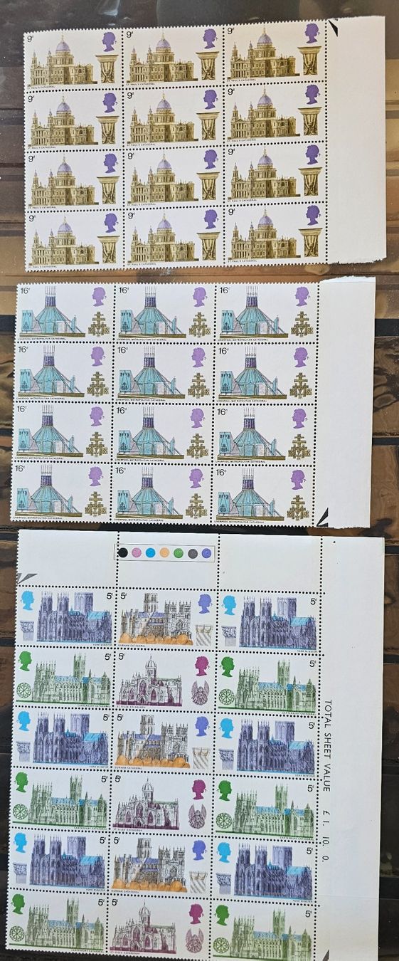 Tutti i francobolli: UK -  British Cathedrals ** 1969 – Nuovo (secondo la descrizione) da Les Valettes venduto da Nuba1