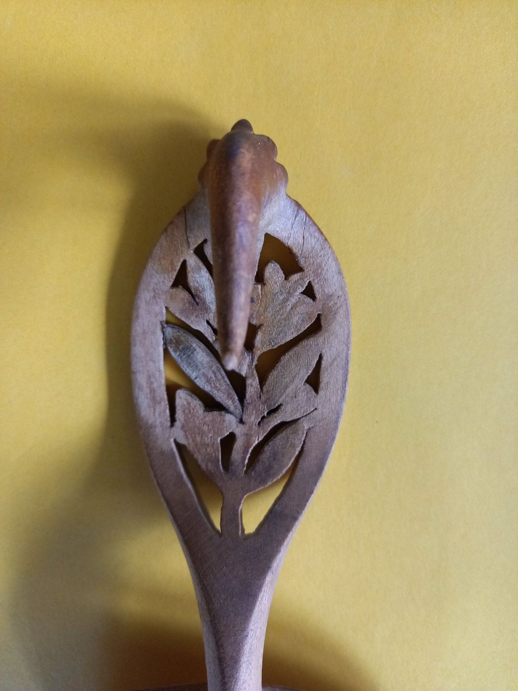 Cucchiai: Cuillère à crème ancienne en bois - Fleurs – Usato da Rossens FR venduto da Souris1 6