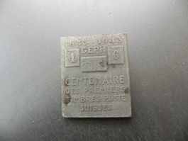 Insigne Centenaire des Premiers Timbres Suisses 1843 - 1943