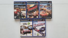 PS2 Playstation 2 Spiele 5 Stück Rennspielen