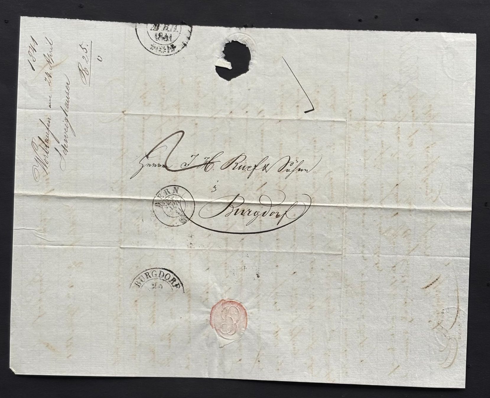 Documenti: HISTORISCHES HANDSCHRIFTLICHES DOKUMENT VON 1841 – Usato da Ostermundigen venduto da wini63