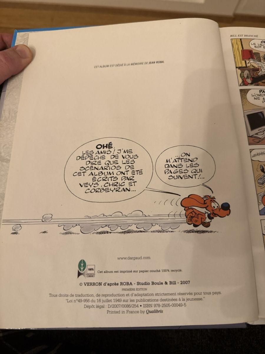 Fumetti: BD BOULE & BILL - TOME 31 - PREMIÈRE ÉDITION 2007 – Nuovo (secondo la descrizione) da Genève venduto da Emorejac 2