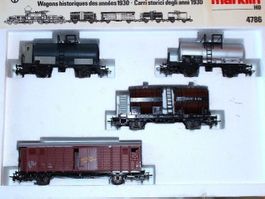 Märklin 4786 SBB Güterwagen SetHhk braun