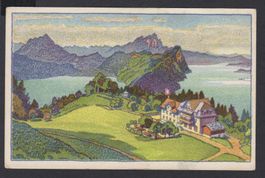 Wissifluh ob Vitznau  LU   -   alte Litho - AK von 1920