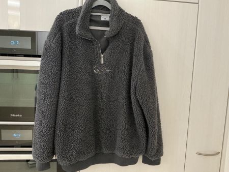 Karl Kani Teddy Fleece Pullover Grau, Grösse XL