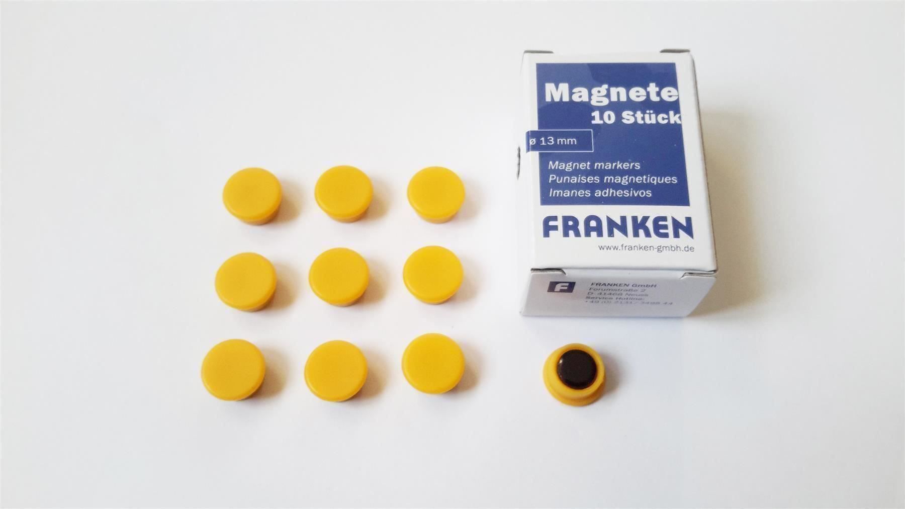 Calamite: Magnete 10 Stück, 13 mm, gelb – Nuovo e nell'imballaggio originale da St. Gallen venduto da cointec 1