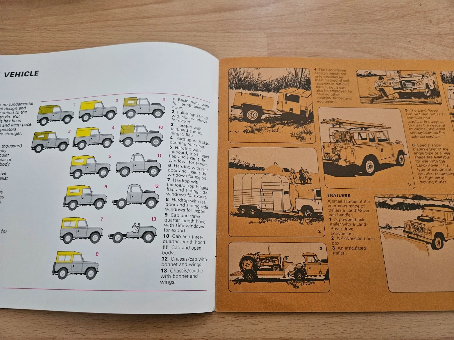 Land Rover Accessori per altri veicoli: Land Rover 88 Wheelbase Regular Prospekt 1974 xa – Usato da Flawil venduto da sr1_f6st 2