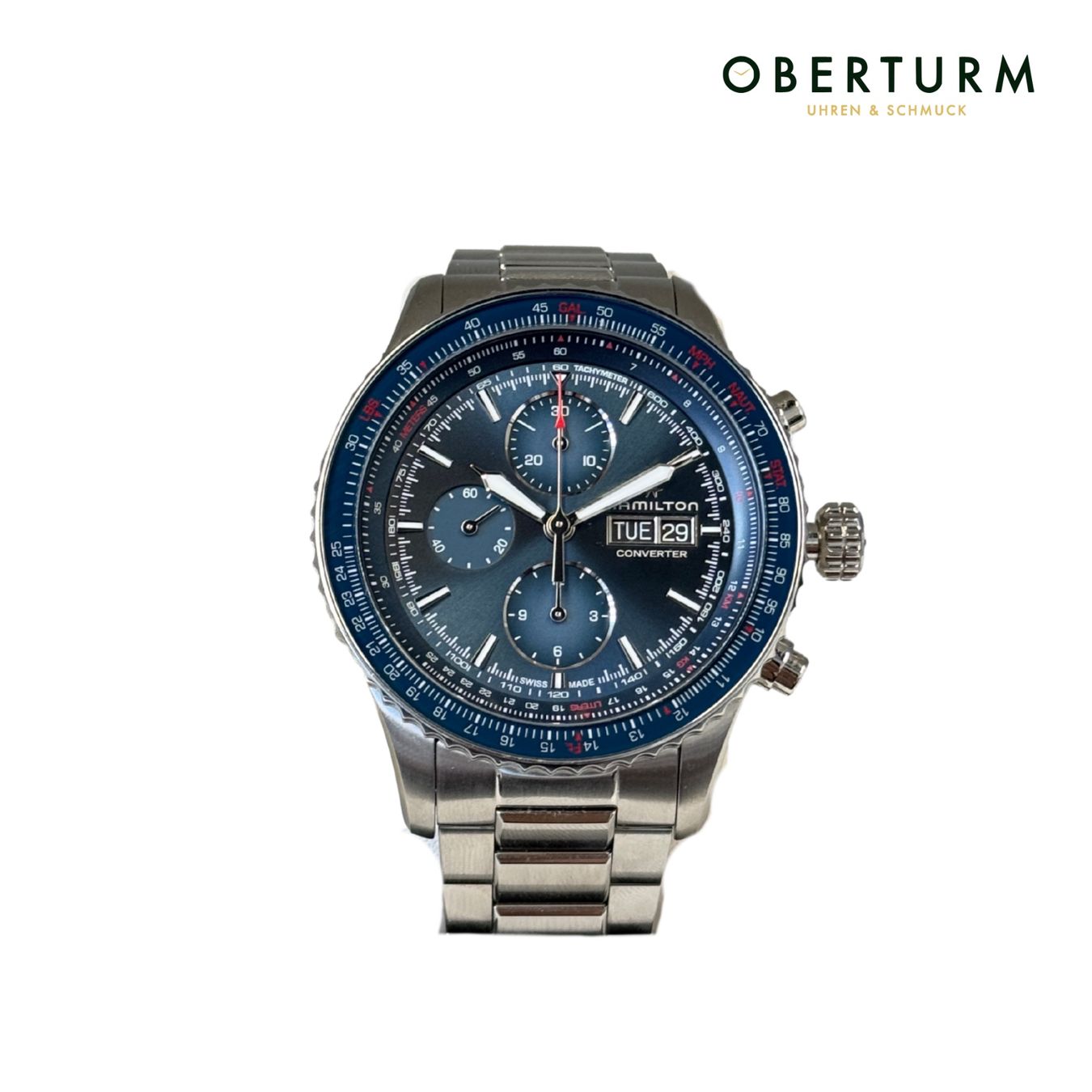 Hamilton Orologi: Hamilton Khaki Aviation Converter Auto Chronograph – Usato da Brugg AG venduto da Oberturm