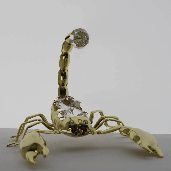 Swarovski Statuette: Skorpion mit Swarovski Elements Vergolde – Nuovo (secondo la descrizione) da Stein am Rhein venduto da Vitrum8260 1