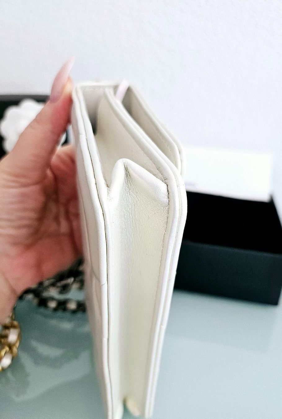 Chanel Borse da donna: Chanel WOC silber-weiss irisierend – Nuovo (secondo la descrizione) da Bern venduto da Sadler 9