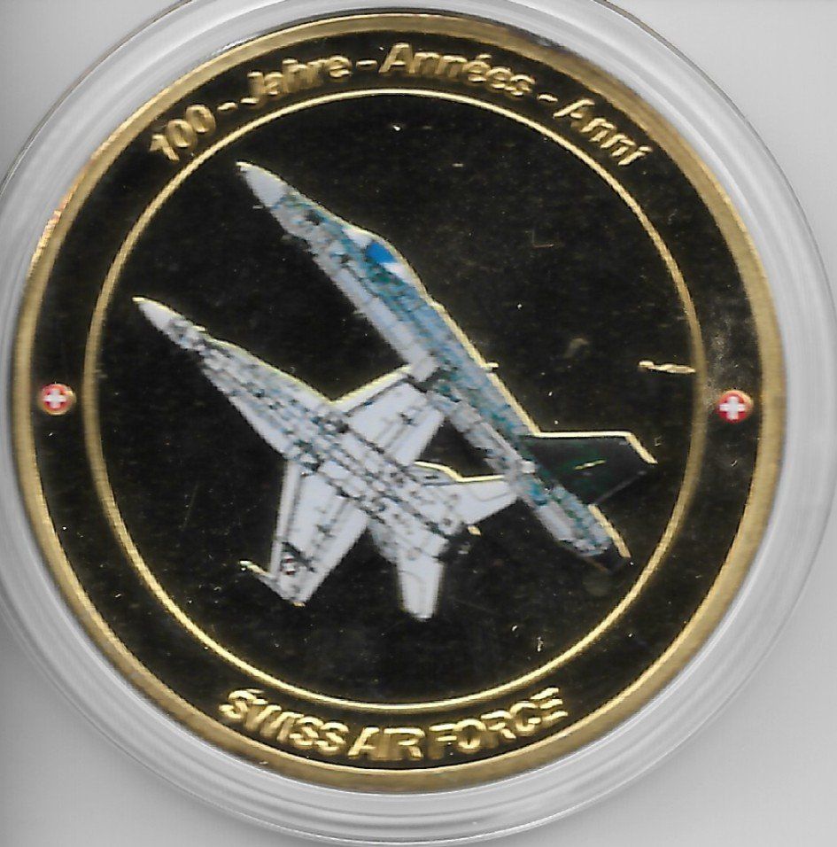 Medaglie: SCHWEIZER LUFTWAFFE MEDAILLE – Nuovo (secondo la descrizione) da Reinach BL venduto da Katzenmorli