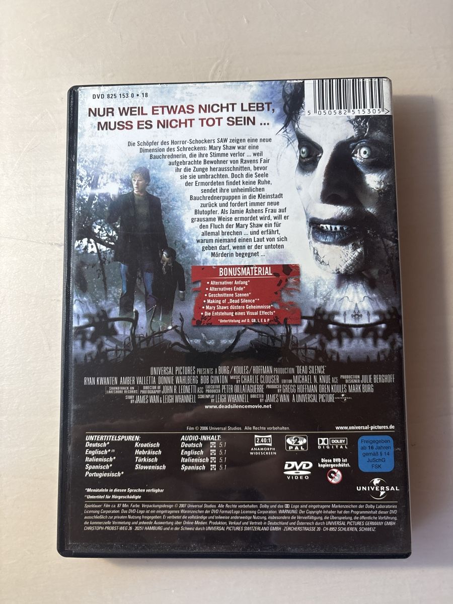 Tutti i DVDs: Dead Silence (0325) – Usato da Ruswil venduto da Slivio_ 1