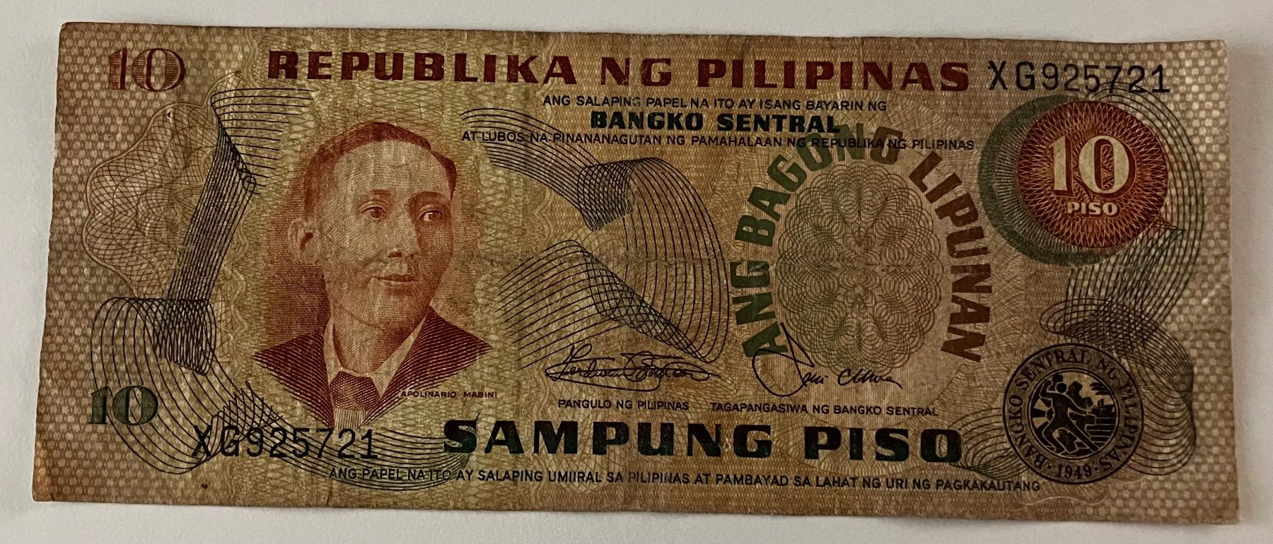 Banconote: Philippinen 10 Piso – Usato da Algetshausen venduto da Carrhard