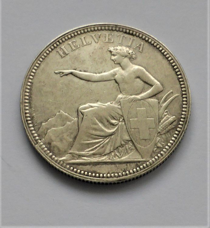 Grosser Silber 5 Fr. 1874 B. - Sitzende HELVETIA | Kaufen Auf Ricardo