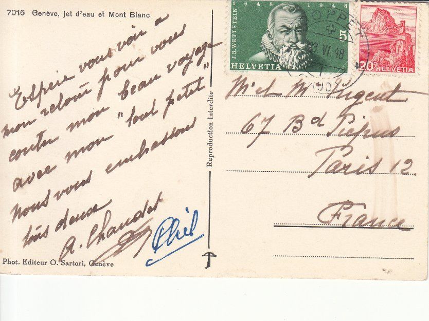 Cartoline postali: Genève 1948 – Usato da Bürglen TG venduto da StampGraf 1