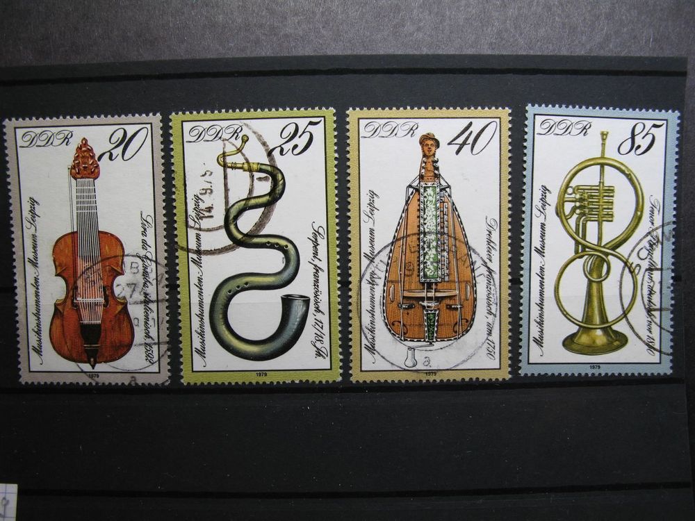 Prophila Collection DDR 2445-2448 - Francobolli MNH ** Del 1979 - Strumenti Musicali - Edizione Completa