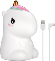 Nachtlicht Einhorn Kinder Touch RGB Akku Silikon
