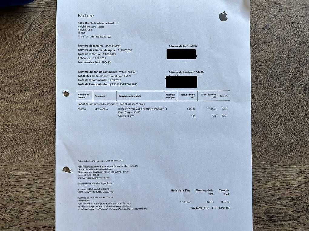 Handys / Smartphones: IPhone pro Max 17  – Gebraucht aus Arvillard (Salins) von Taniguchi 4