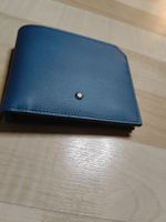 Blue Montblanc Meisterstück Leather Wallet, New!