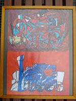 Eisenbahn Collage Acryl Bild Express