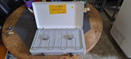 Neu 2 Flammen ohne Zündsicherung Gasplatten Kocher EDEN-Lux